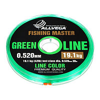 Леска монофильная ALLVEGA Fishing Master, диаметр 0.520 мм, тест 19,1 кг, 30 м, зеленая