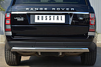Защита заднего бампера 75х42 (дуга)  Land Rover Vogue 2012-17