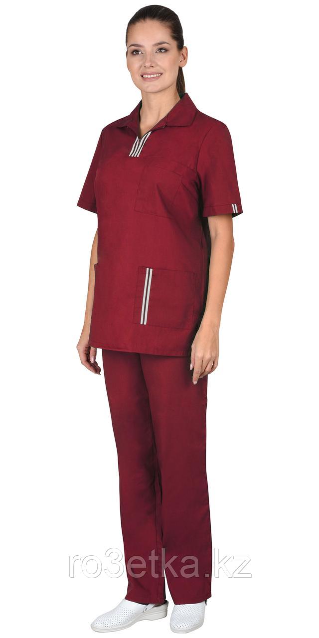 Костюм "СИРИУС-ВИКТОРИЯ" женский бордовый