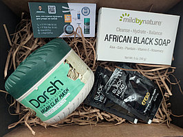 Подарочный набор для ухода за лицом - Dorsh Маска для лица, Африканское черное мыло, Маска для очищения пор