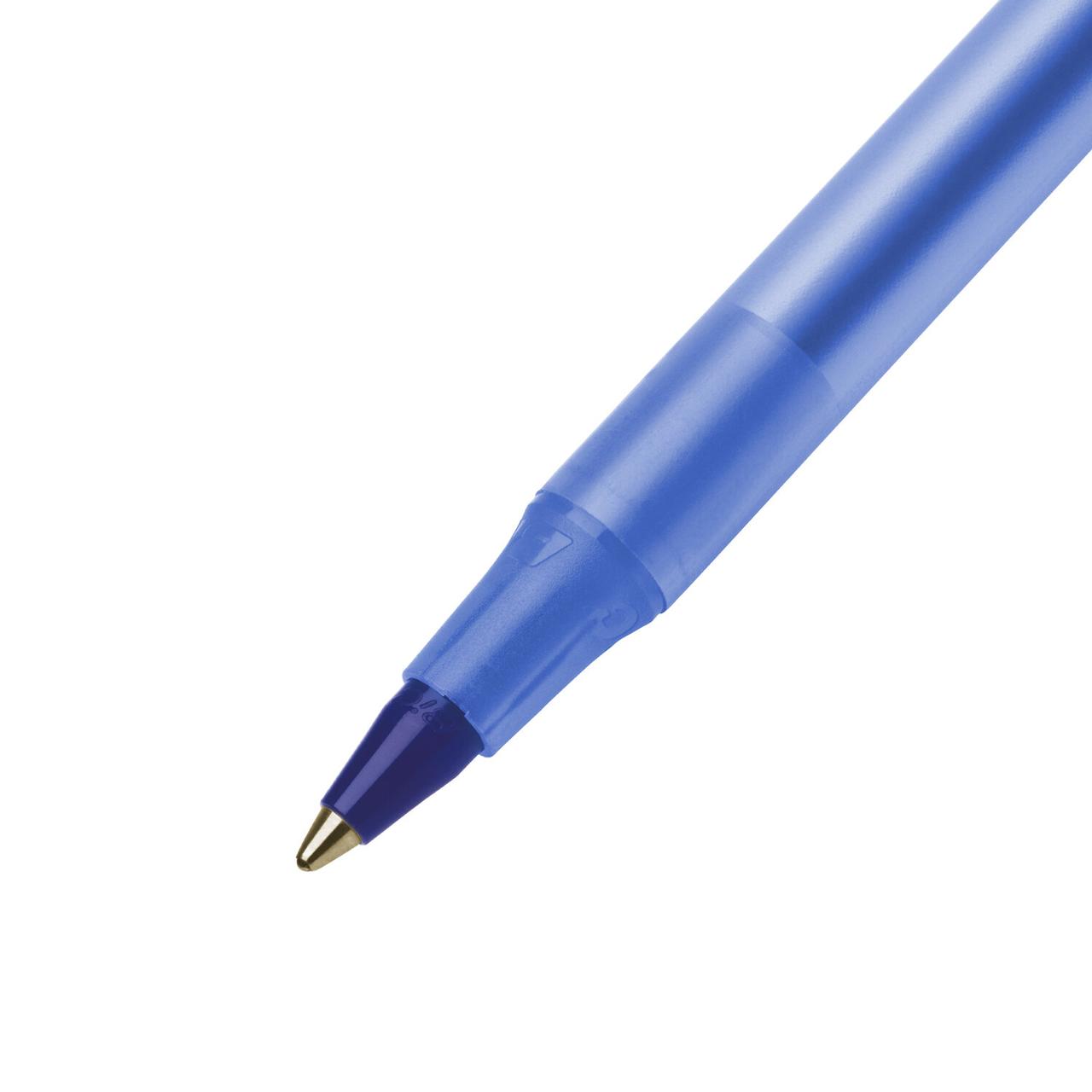 Ручка шариковая BIC "Round Stic", СИНЯЯ, корпус голубой, узел 1 мм, линия письма 0,32 мм - фото 2 - id-p105664509