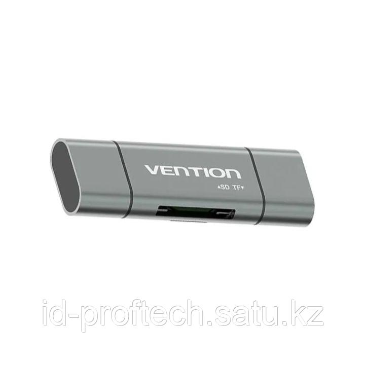 Картридер Vention USB 3.0, Multi-Function card reader, Gray, Metal type - фото 1 - id-p105790633