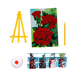 Алмазная мозаика на подставке «Розы», 13 х 19 см. Набор для творчества, фото 3