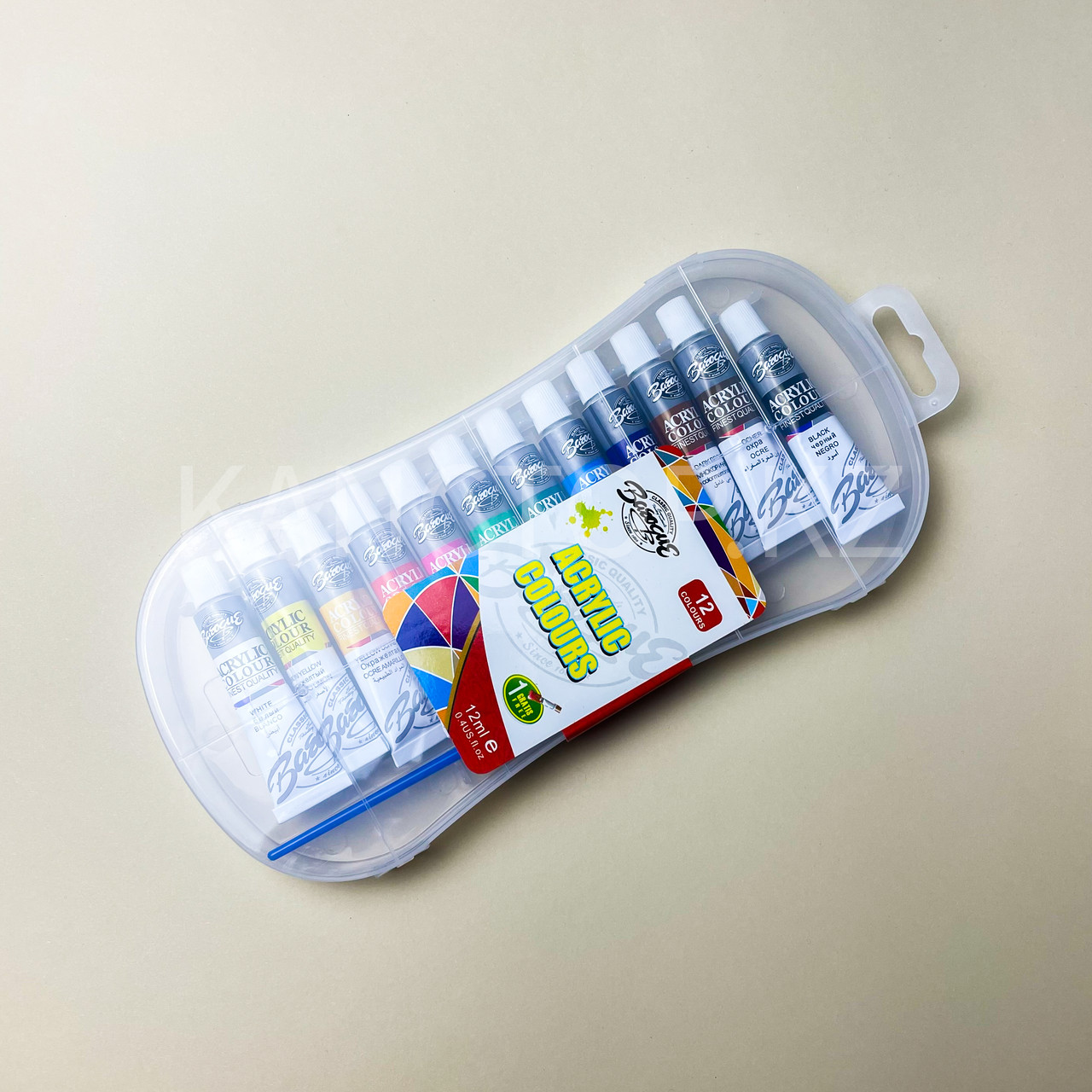 Краски акриловые Barocco 12 цветов 12мл, фото 1