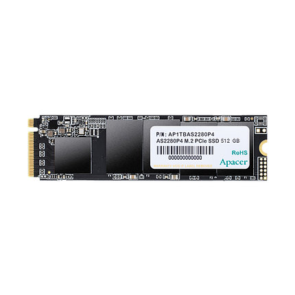 SSD 512GB M.2 Apacer, AS2280P4 AP512GAS2280P4-1, NVMe PCIe 3.0x4, фото 2