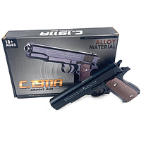 Детский металлический , пневматический пистолет C.1911A / Airsoft Gun Colt 1911 Не боевой!