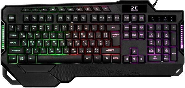 Клавиатура игровая 2E GAMING KG340 LED USB Black Ukr 2E-KG340UBK