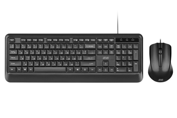 Комплект 2Е MK404 USB Black 2E-MK404UB