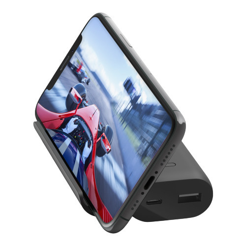 Портативное зарядное устройство Belkin 5000mAh  Stand Play Series  black mass BPZ001BTBK