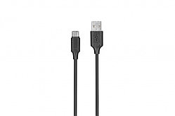 Кабель KITs USB 2.0 to USB Type-C cable  2A  black  1m /Китай/ KITS-W-004