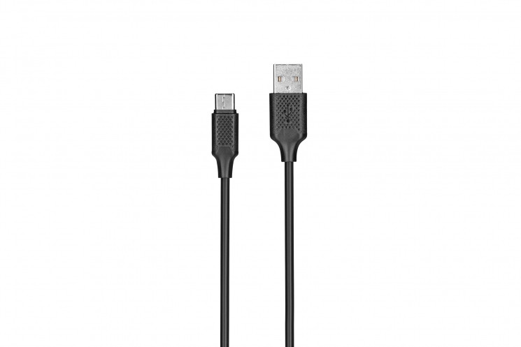 Кабель KITs USB 2.0 to USB Type-C cable 2A black 1m /Китай/ KITS-W-004 - фото 1 - id-p105301072