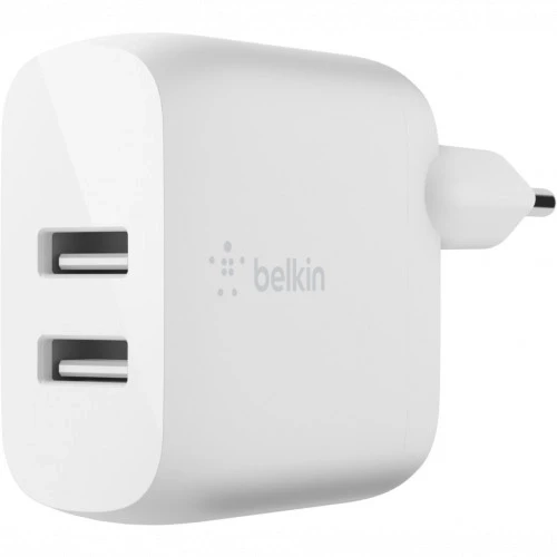 Сетевое ЗУ Belkin Home Charger 24W DUAL USB 2.4A MicroUSB 1m white WCE002VF1MWH - фото 1 - id-p105301012