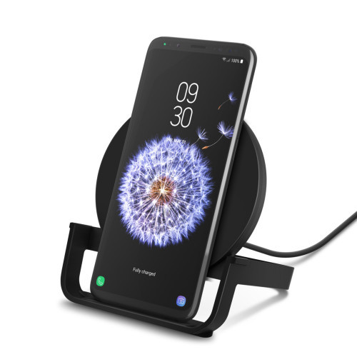 Беспроводное зарядное устройство Belkin Stand Wireless Charging Qi 10W black WIB001VFBK - фото 1 - id-p105300971