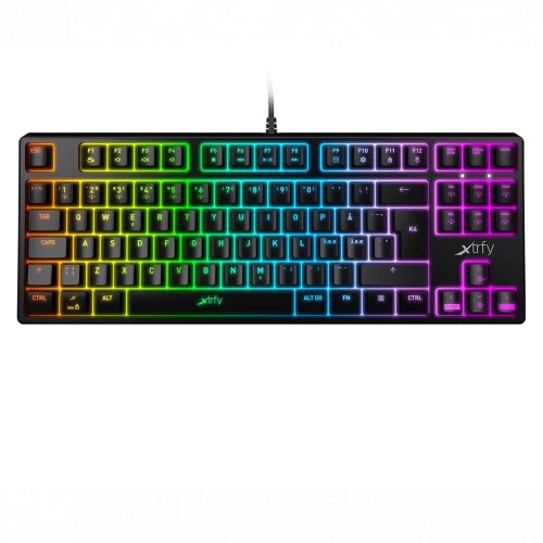 Клавиатура игровая/Gaming keyboard Xtrfy K4 TKL RGB Kailh Red RU XG-K4-RGB-TKL-R-RUS