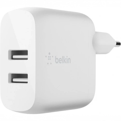 Сетевое ЗУ Belkin Home Charger 24W DUAL USB 2.4A  MicroUSB 1m  white WCE002VF1MWH