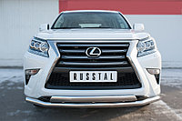 Защита переднего бампера d63 (секции) d75х42 (дуга) Lexus GX 460 2014-19