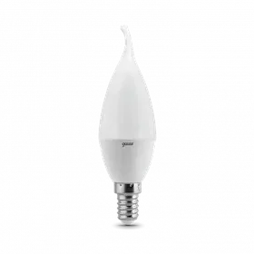 Лампа Gauss Свеча на ветру 6.5W 550lm 6500K E14 LED 1/10/50