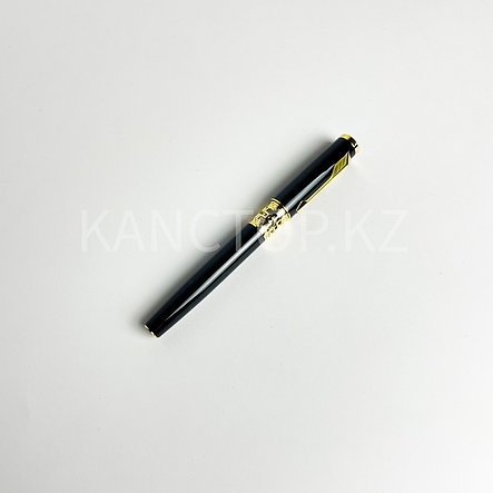Ручка подарочная капиллярная Версаче золотистая синяя, фото 2