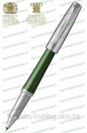 Ручка роллерная URBAN PREMIUM GREEN RB F BLK GB Parker - фото 1 - id-p105795755
