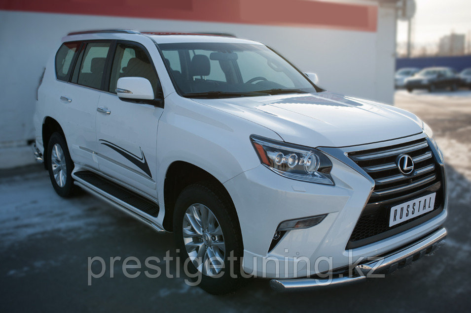 Защита порогов d42 Lexus GX460 2014-19 - фото 4 - id-p105798568