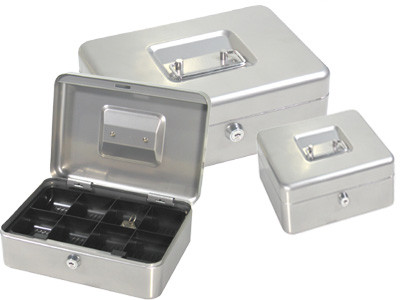 Ящик для денег, 250x180x90мм, 2ключа, серый стальной ProfiOffice - фото 1 - id-p105796988