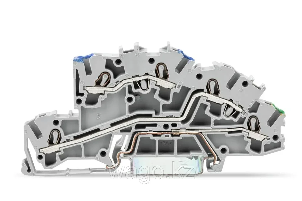 Многоуровневая монтажная клеммная колодка; с рабочими пазами; 2,5 мм² WAGO 2003-7646