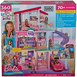 Дом мечты Barbie 3 этажный с лифтом и мебелью GNH53