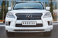 Защита переднего бампера d76/75х42 Lexus LX570 2012-15