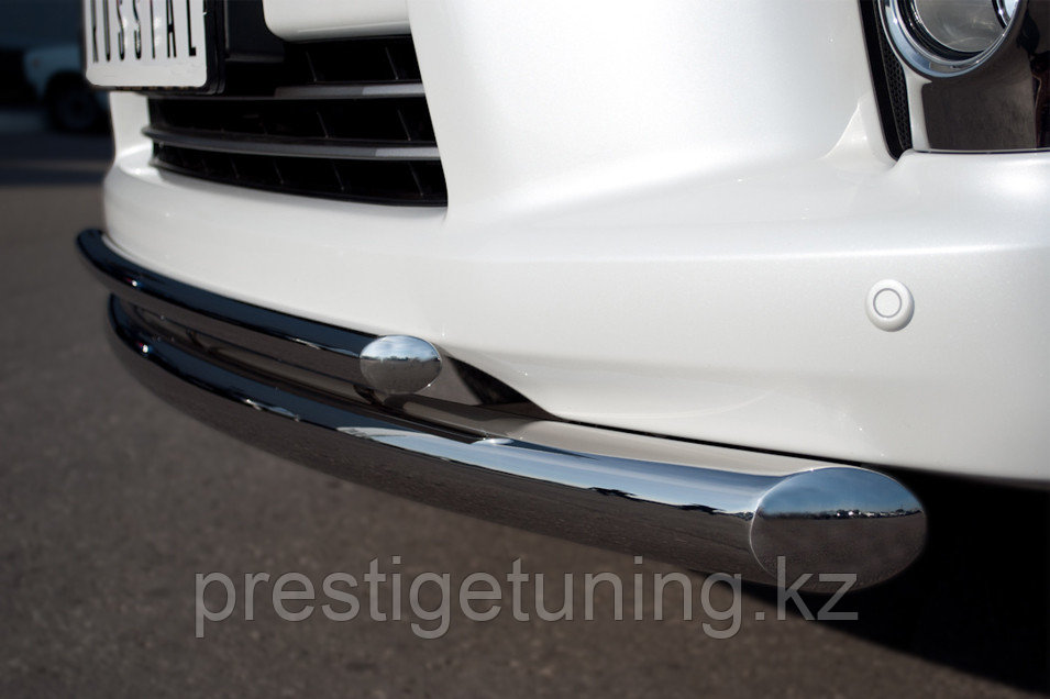 Защита переднего бампера d76/42 (дуга) Lexus LX570 2012-15 - фото 4 - id-p105812035