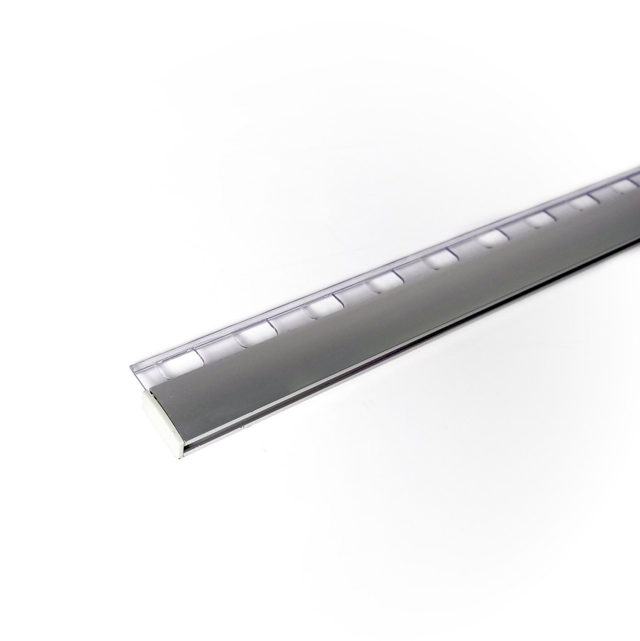 Алюминиевый профиль ECOTRACK в компл. с перф. вставкой, заглушками и петлями для подвеш. 3 метра