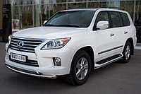 Пороги труба d42 Lexus LX570 2012-15