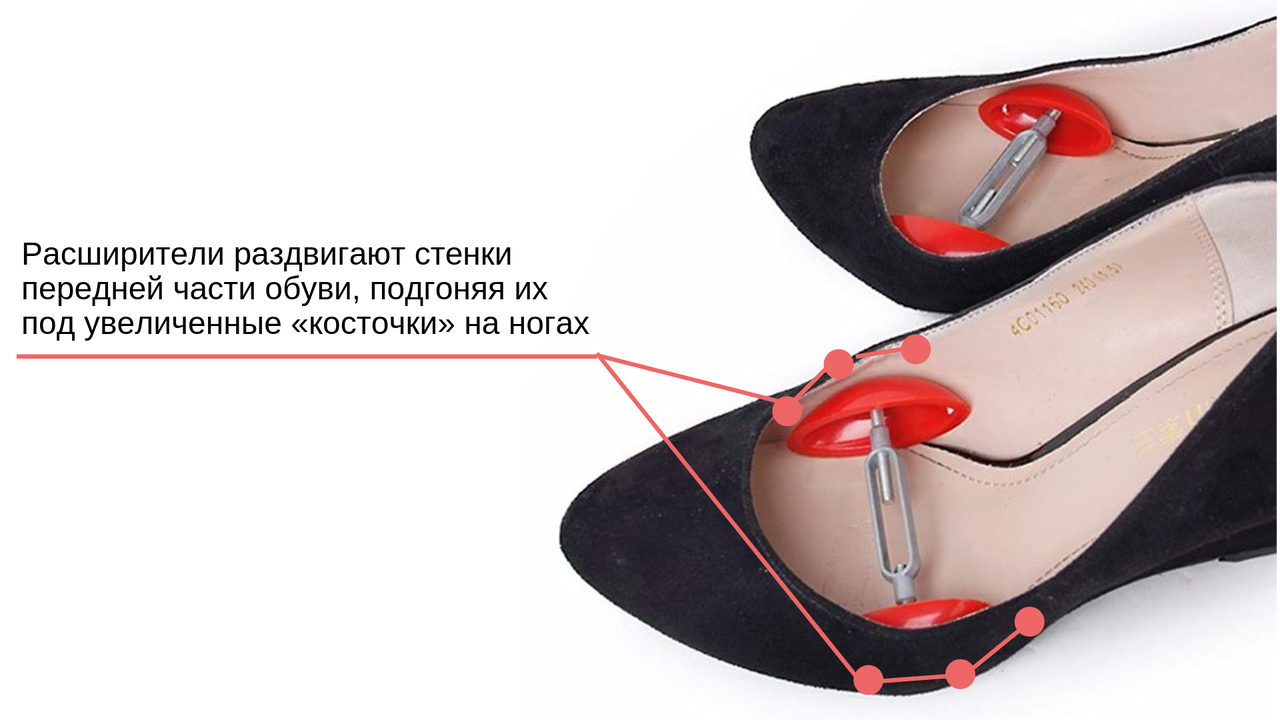 Механические расширители для обуви при косточках на ногах - фото 3 - id-p105817926