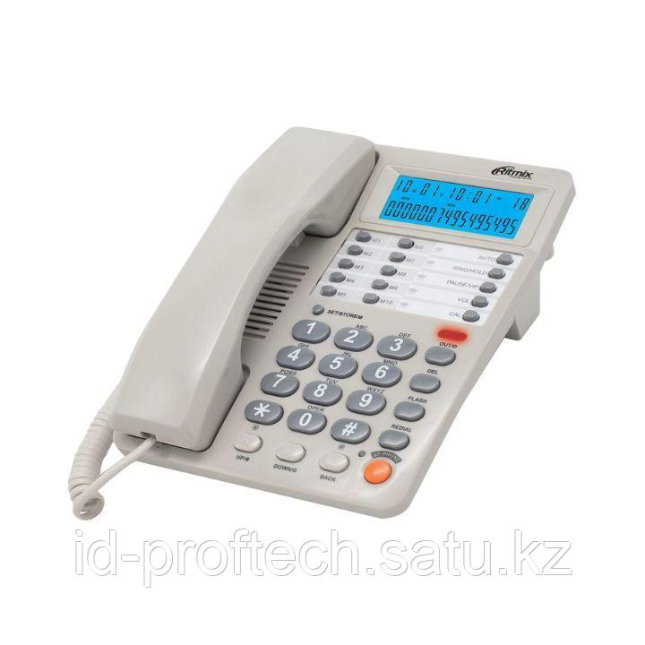 Телефон проводной Ritmix RT-495 белый - фото 1 - id-p105817970