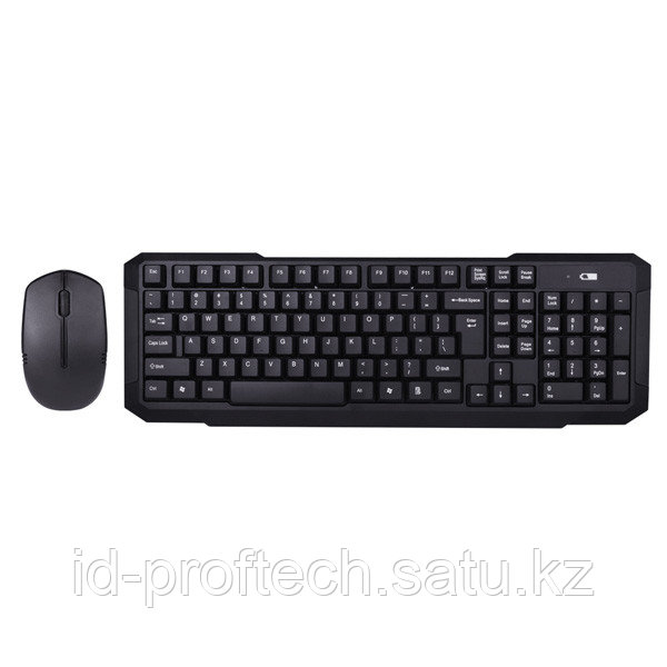 Комплект Клавиатура  Мышь, X-Game, XD-7700GB, Беспроводной, Оптическая мышь, Анг-Рус-Каз, Чёрный