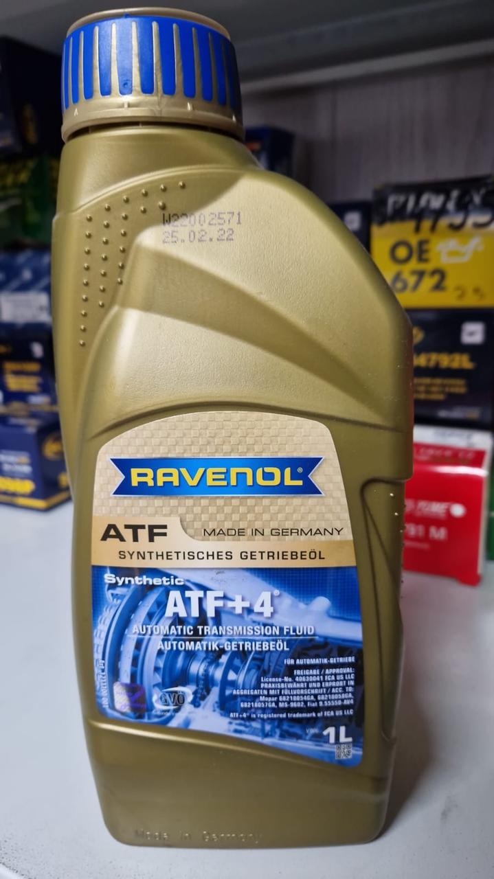 Моторное масло RAVENOL  ATF+4 Fluid 1л