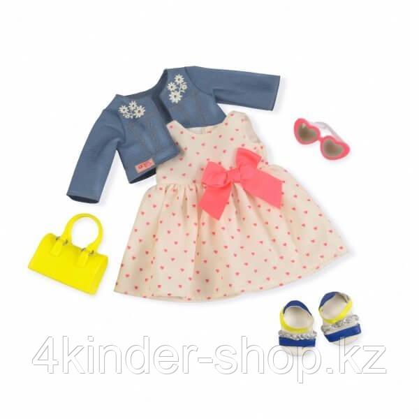 Our Generation Deluxe Набор одежды для кукол Платье с сердечками и жакетом - фото 1 - id-p105818846