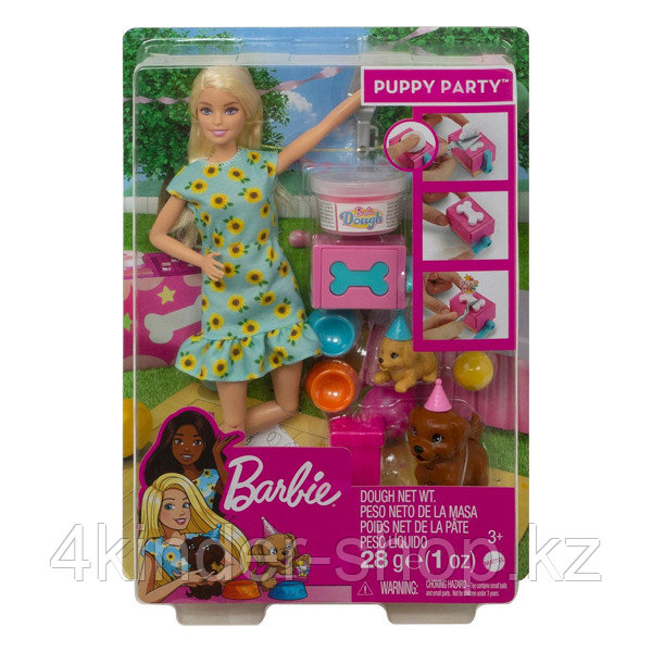 Игровой набор "Barbie и щенки" кукла Барби с питомцами и аксессуарами для щенков - фото 2 - id-p105819760