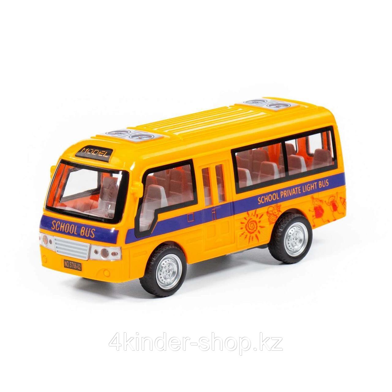 "Школьный автобус", автомобиль инерционный (со светом и звуком) (в коробке) - фото 2 - id-p105819112