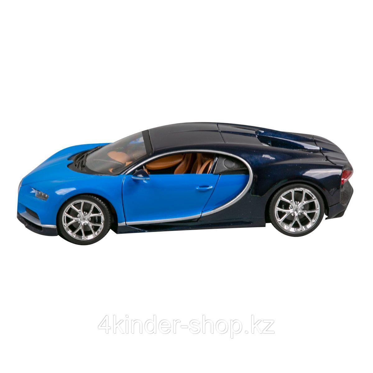 Машинка Bugatti Chiron BBURAGO синяя - фото 3 - id-p105820594