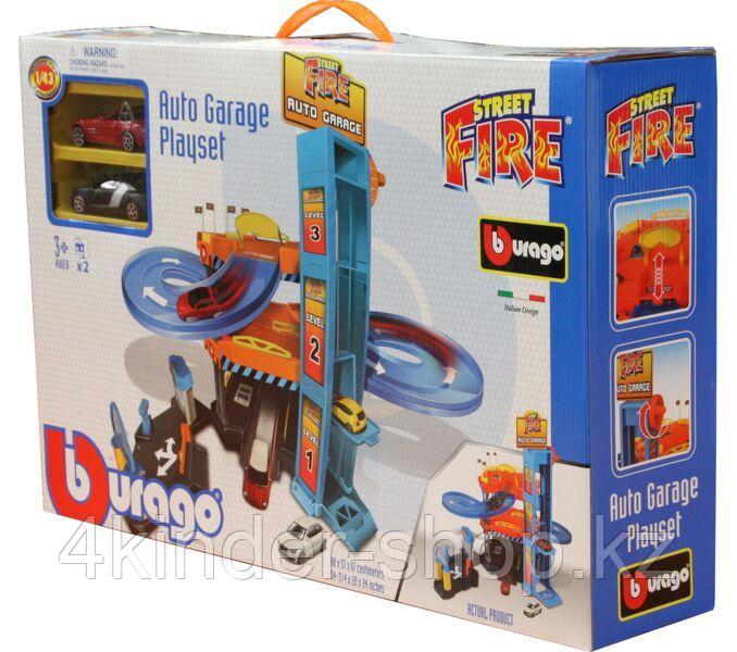 Игровой Гараж Street Fire + 2 машинки 1:43 BBURAGO - фото 3 - id-p105820604