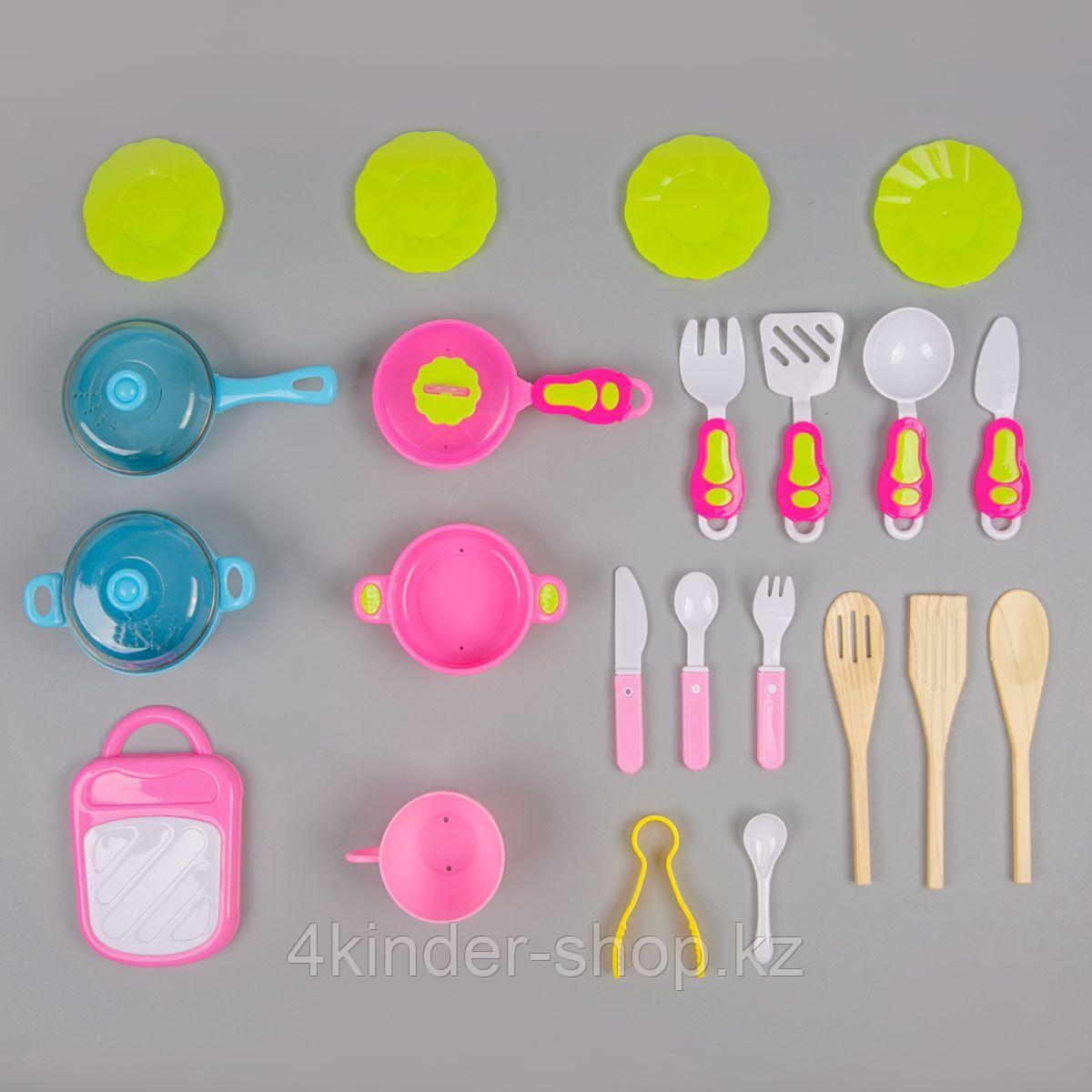 Игровой набор кухня со световыми и звуковыми эффектами в комплекте 40 предметов - фото 5 - id-p105820626