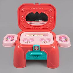 Игровой набор: Туалетный столик, со световыми и звуковыми эффектами, красный (стульчик)