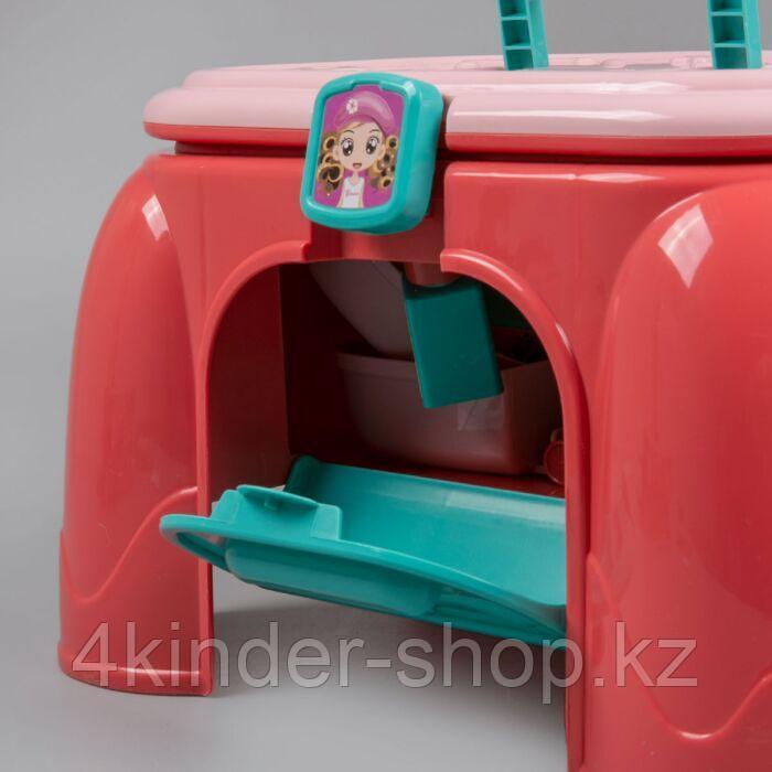 Игровой набор: Туалетный столик, со световыми и звуковыми эффектами, красный (стульчик) - фото 3 - id-p105820634