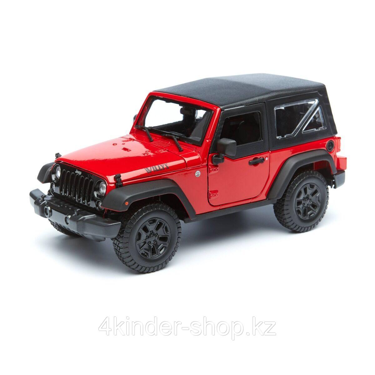 Машинка Jeep Wrangler 2014 (red) Maisto 1:18 - фото 1 - id-p105820676