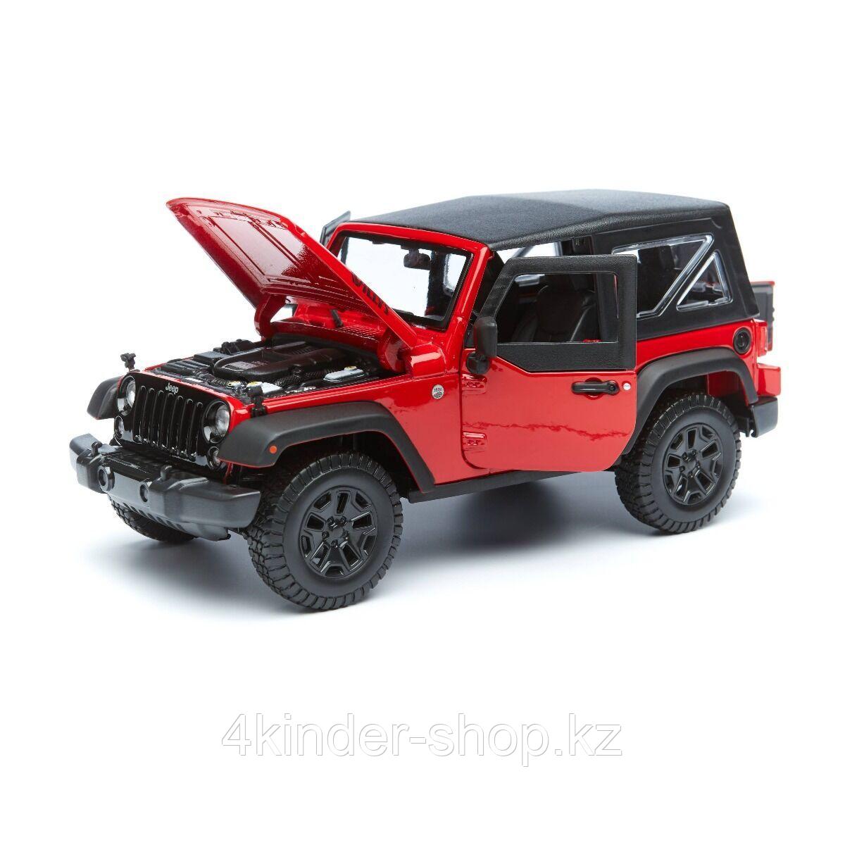Машинка Jeep Wrangler 2014 (red) Maisto 1:18 - фото 4 - id-p105820676