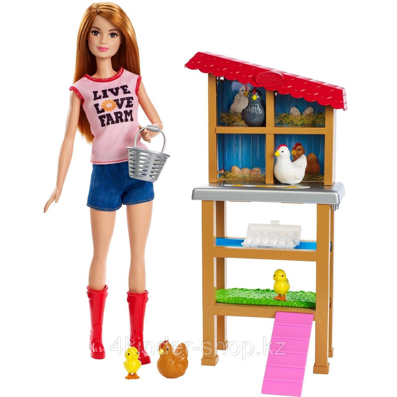 Набор игровой Barbie Кем быть Куриный фермер FXP15 - фото 4 - id-p105819311