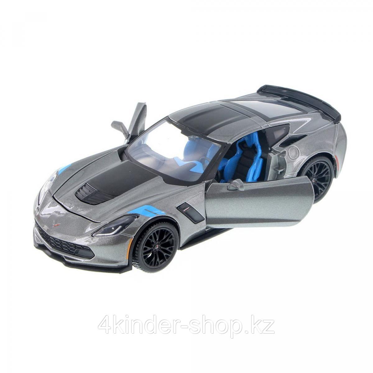 1:24 Corvette Grand Sport 2017 (met. grey) Maisto - фото 2 - id-p105820751