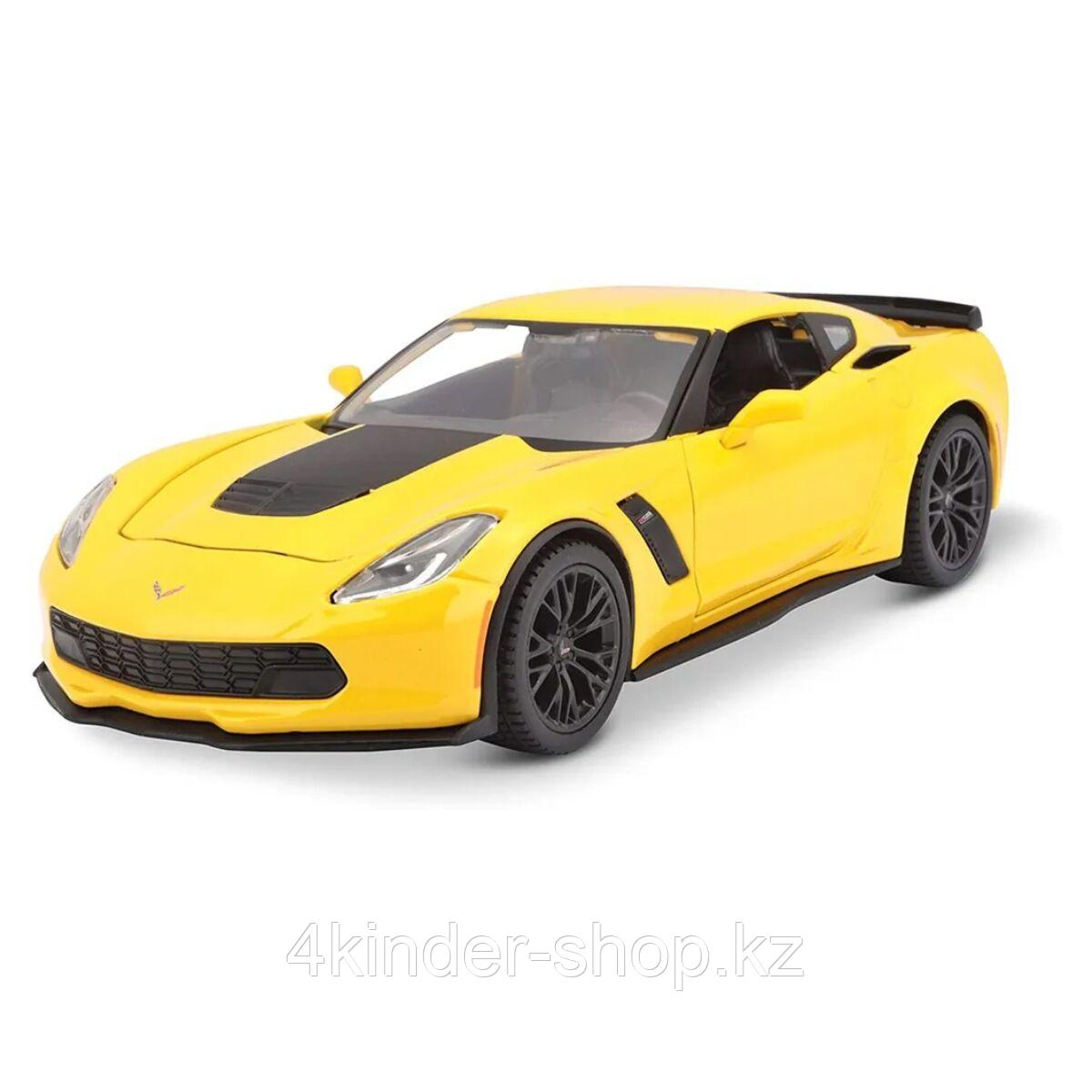 1:24 Corvette Z06 2015 (yellow) Maisto - фото 2 - id-p105820752