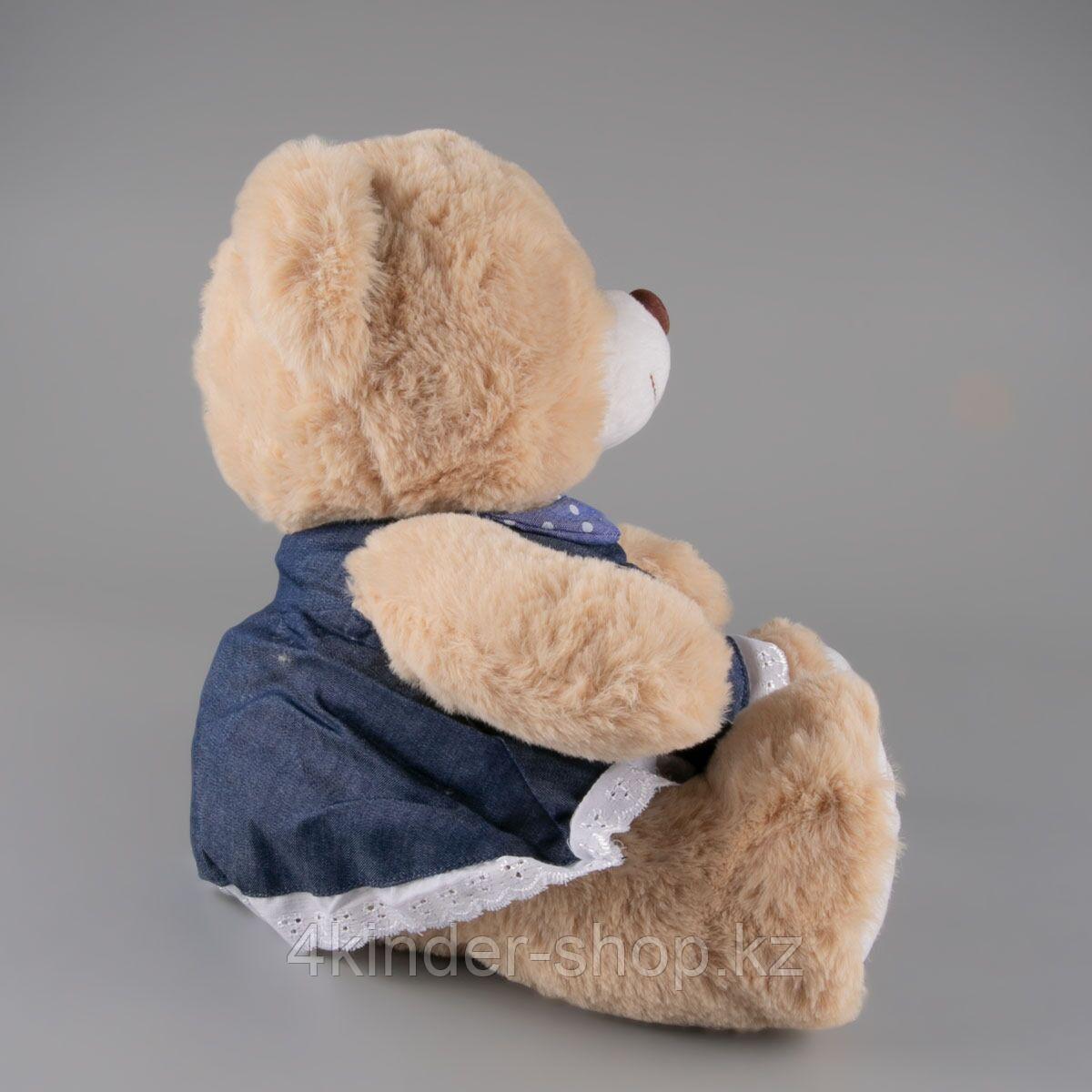Мягкая игрушка "Бежевый мишка в синем платье" Plush - фото 2 - id-p105820884