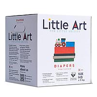 Little Art Детские подгузники для новорожденных, 3-5 кг, 36шт., в инд.уп